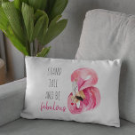 Modern Exotic Stand Tall And BE Fabulous Flamingo Decorative Cushion<br><div class="desc">Modern Exotic Stand Tall And BE Fabulous Flamingo</div>