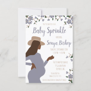 Modern Expectant Mother Floral Baby Shower  Invita Invitation