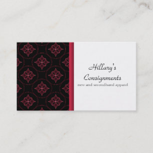 Modern Extravagance Business Card, Magenta Card