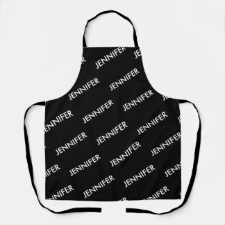 Modern Extravagant You Name It Personalised Black  Apron