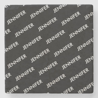Modern Extravagant You Name It Personalised Black  Stone Coaster