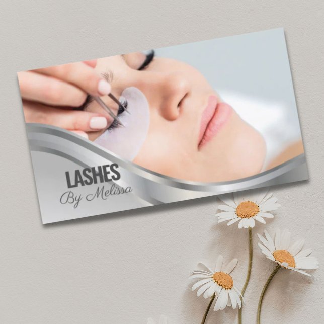 Modern Eyelash Beauty Makeup Artist Lash Extension Business Card (Modern Eyelash Beauty Makeup Artist Lash Extension Business Card)