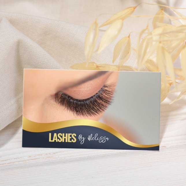 Modern Eyelash Extension Beauty Makeup Artist Lash Business Card (Creator Uploaded)