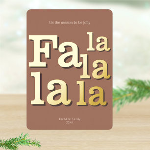 Modern Fa La Mocha Simple Typography Gold
