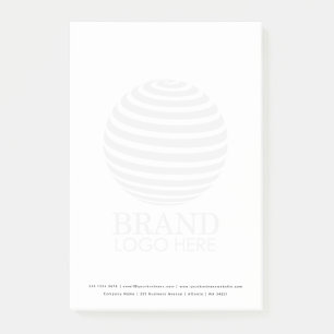 Modern Faded Business Logo Professional  Post-it Notes