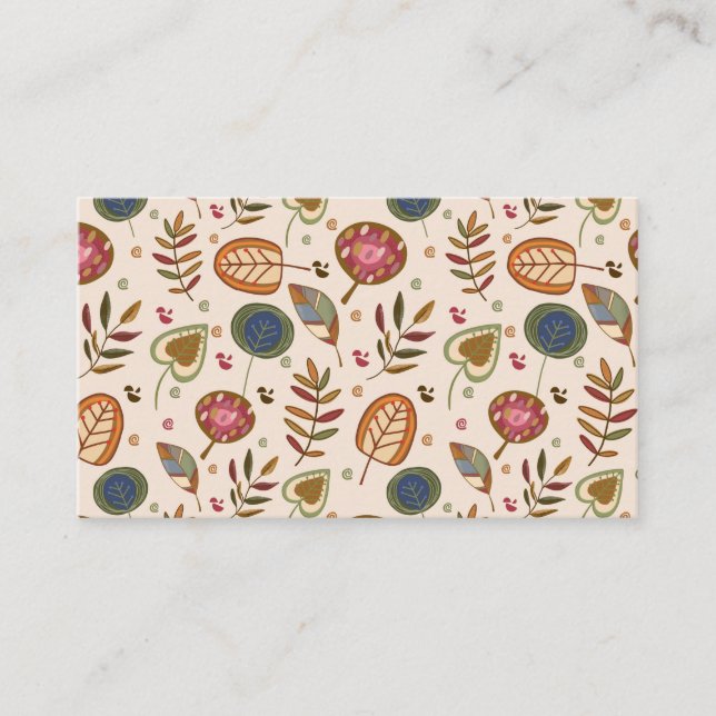 Modern Fall Business Card (Front)