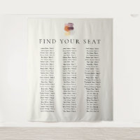 Modern Fall Leaves Autumn Find Your Seat Wedding