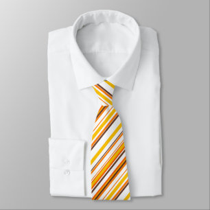 Modern Fall Thanksgiving Holiday Stripes Tie