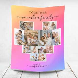 Modern Family 14 Photo Collage Fleece Blanket