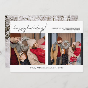 Modern Family 3 Photo Christmas Holiday Card