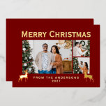 Modern Family 3 Photo Collage Elegant Christmas<br><div class="desc">Celebrate the season by showcasing your most precious family moments in this sophisticated multi-photo layout. This versatile design allows you to easily customize the text and photos to create a high-end personalized greeting for everyone on your list.</div>