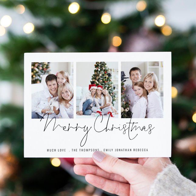 Modern Family 3 Photos Script Merry Christmas Card (Creator Uploaded)
