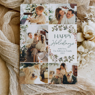 Modern Family 5 Photo Happy Holidays Card