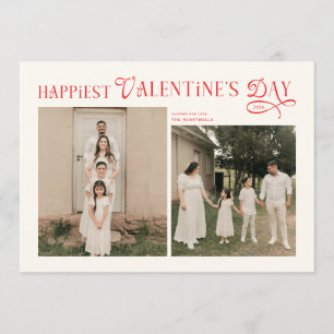 Modern Family 5 Photos Happiest Valentines Day Holiday Card