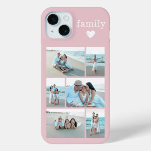 Modern Family 6 Photo Blush Pink iPhone 15 Mini Case