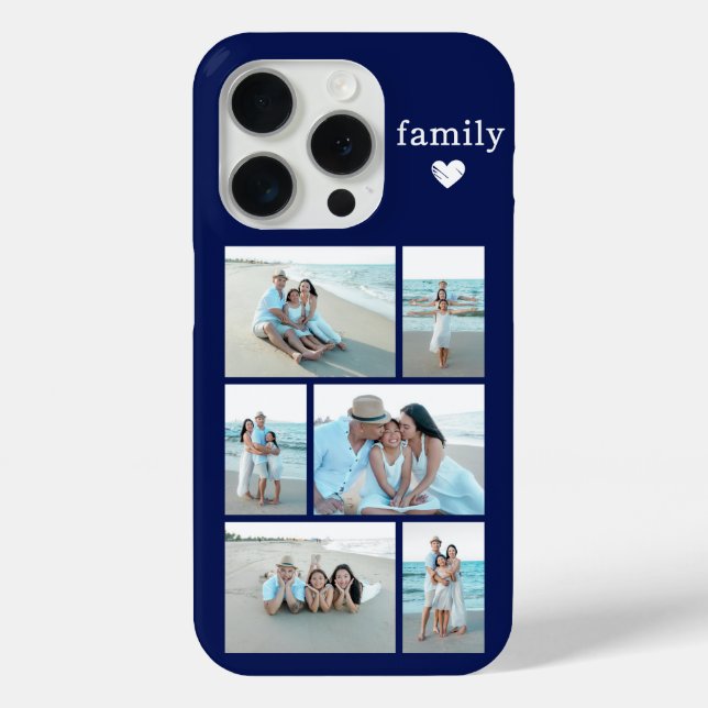 Modern Family 6 Photo Navy Blue Case-Mate iPhone Case (Back)