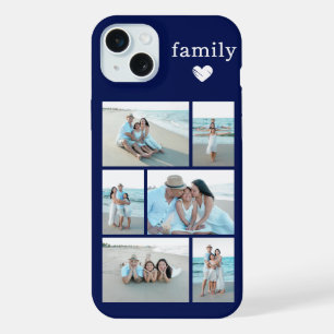 Modern Family 6 Photo Navy Blue iPhone 15 Plus Case