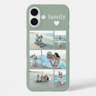 Modern Family 6 Photo Sage Green iPhone 16 Plus Case