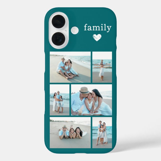 Modern Family 6 Photo Teal Case-Mate iPhone Case (Back)