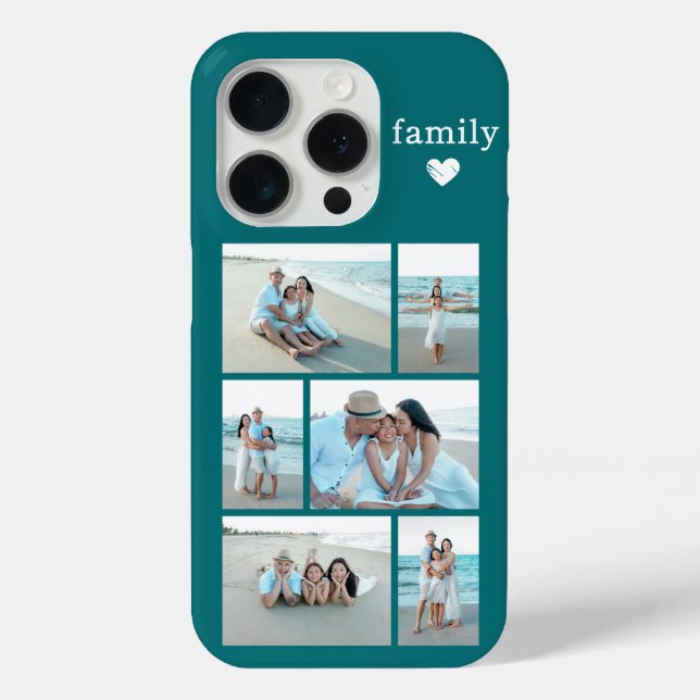 Modern Family 6 Photo Teal Case-Mate iPhone Case (Back)