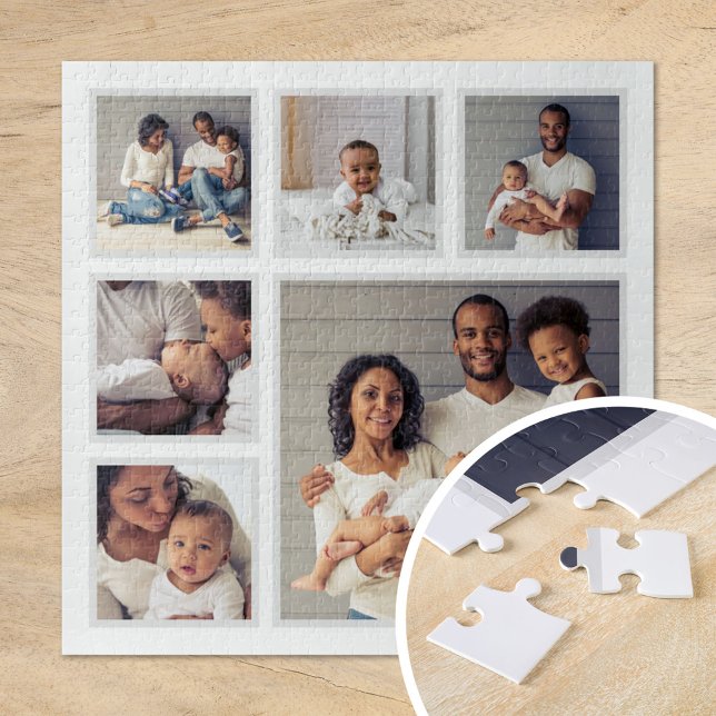 Modern Family 6 Square Photo Collage Jigsaw Puzzle (Creator Uploaded)