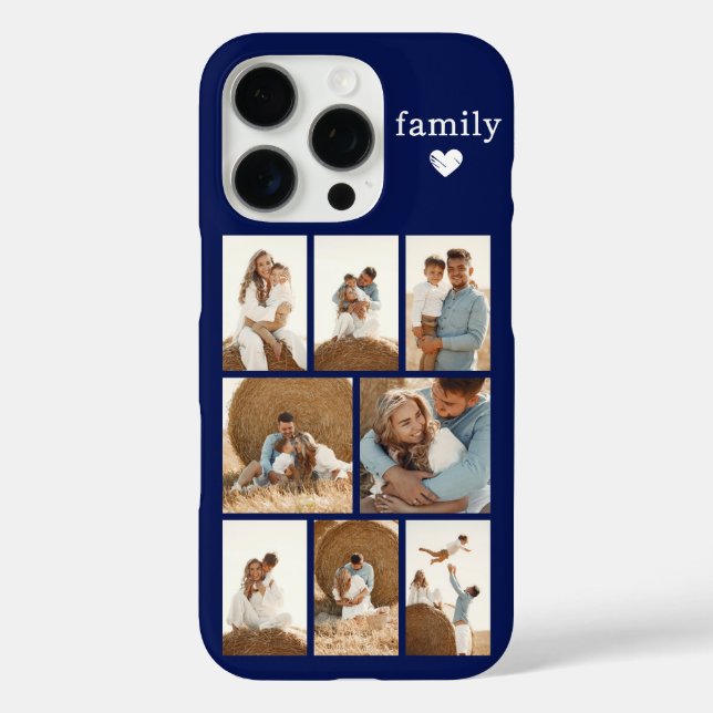 Modern Family 8 Photo Navy Blue Case-Mate iPhone Case (Back)