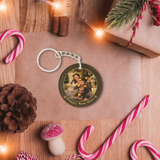 Modern Family Christmas Photo Keychain (Creator Uploaded)