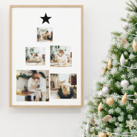 Modern Family Christmas Tree Photo With Star