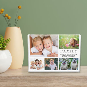 Modern Family Collage Photo Block