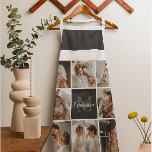 Modern Family Collage Photo & Personalised Gift Apron