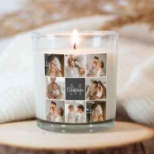 Modern Family Collage Photo & Personalised Gift Square Sticker