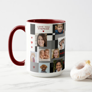 Modern Family Gift Add 18 Photos Love You Stepdad Mug