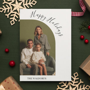 Modern Family Photo Christmas Card 