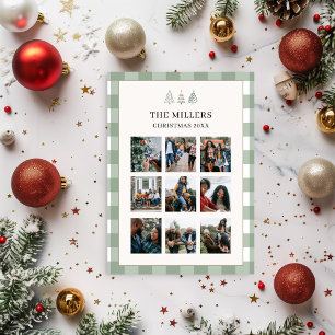 Modern Family Photo Collage Christmas Card