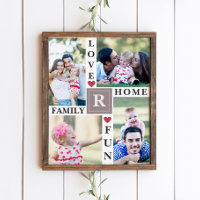 Modern Family Photo Collage Love Memory Keepsake