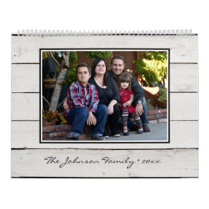 Modern Family Photo Custom Calendar