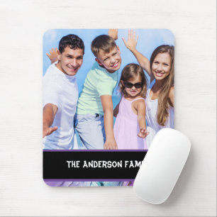 Modern Family Photo Customisable  Mouse Pad