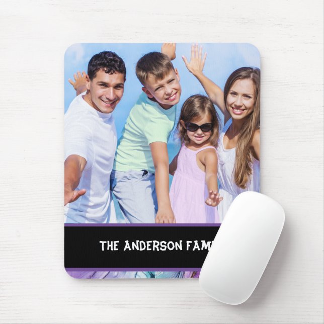 Modern Family Photo Customisable  Mouse Pad (With Mouse)