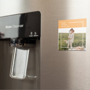 Modern Family Photo& Happy Thanksgiving Day Gift Magnet