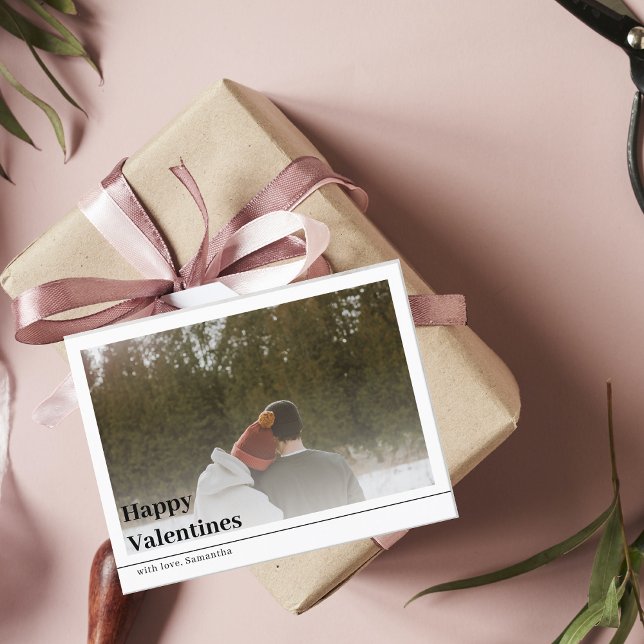 Modern Family Photo | Happy Valentines Postcard (Creator Uploaded)