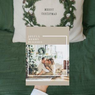 Modern Family Photo   Joyful Merry Blessed