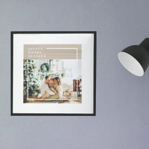 Modern Family Photo   Joyful Merry Blessed  Poster