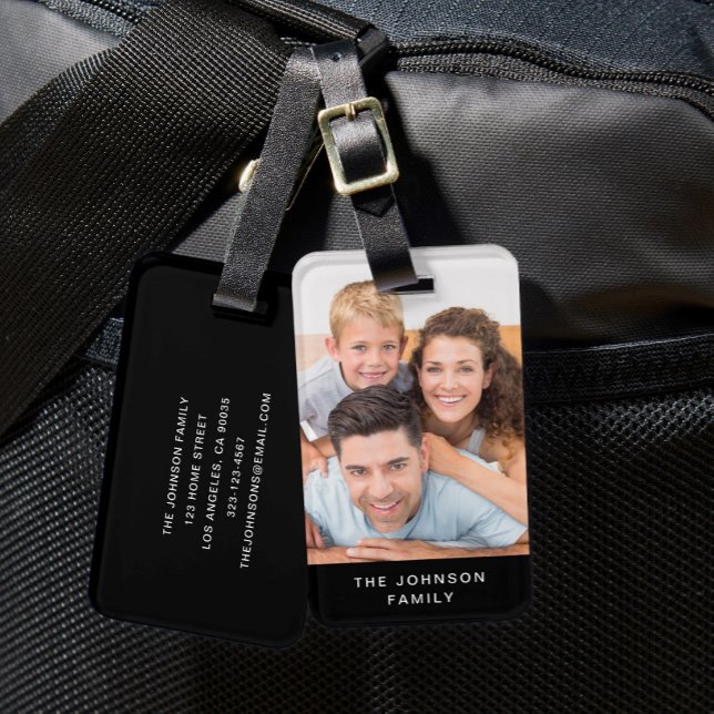 Modern Family Photo Luggage Tag (Creator Uploaded)
