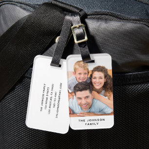 Modern Family Photo Luggage Tag