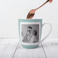 Modern  Family Photo Mint Simple Lovely Gift