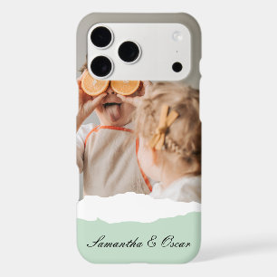 Modern Family Photo & Personalised Name Mint Gift