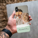 Modern Family Photo & Personalised Name Mint Gift Case-Mate iPhone Case<br><div class="desc">Introducing the Modern Family Photo & Personalised Name Mint Gift! This unique and thoughtful gift is designed to celebrate and cherish your family's special moments.Give the gift of cherished memories and personalised sweetness with the Modern Family Photo & Personalised Name Mint Gift. It's a meaningful and delightful way to celebrate...</div>