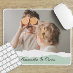 Modern Family Photo & Personalised Name Mint Gift Mouse Pad<br><div class="desc">Introducing the Modern Family Photo & Personalised Name Mint Gift! This unique and thoughtful gift is designed to celebrate and cherish your family's special moments.Give the gift of cherished memories and personalised sweetness with the Modern Family Photo & Personalised Name Mint Gift. It's a meaningful and delightful way to celebrate...</div>