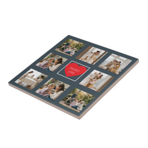 Modern Family Photo Personalised Tile
