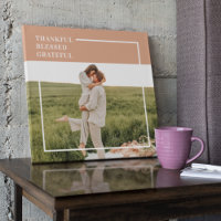 Modern Family Photo | Thankful Blessed Grateful